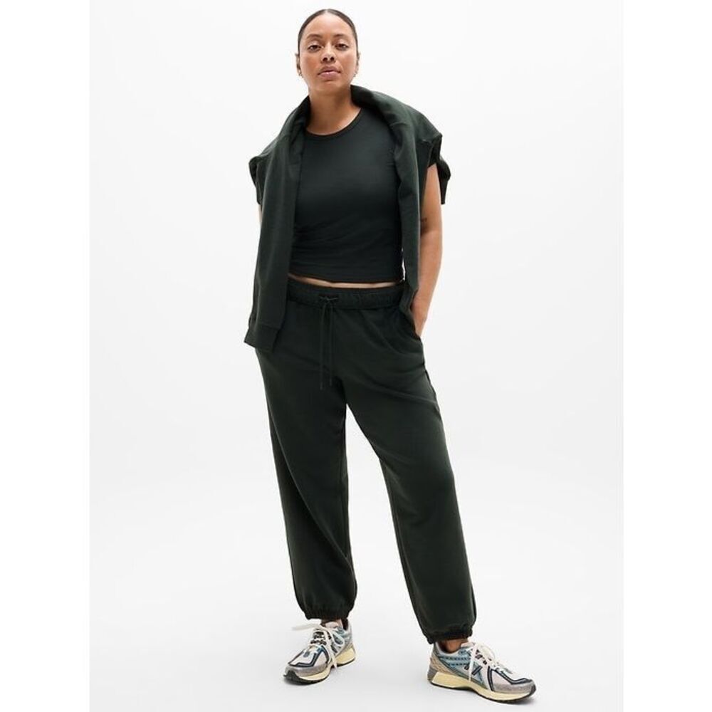 Athleta Forever Fleece High Rise Jogger Teal Size Small